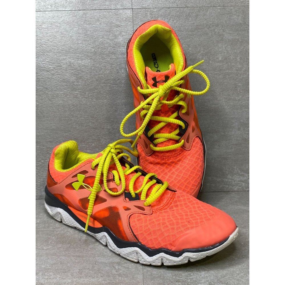 Under Armour Womens Micro G 1238600-824 Orange Running Shoe Sneakers Sz 11 - Picture 1 of 9